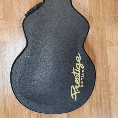 Prestige Custom Shop Musician Pro DC semi hollow electric guitar, Trans Black finish image 12