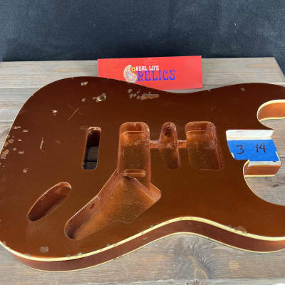 Real Life Relics Strat® Stratocaster® Body Aged Copper Metallic Double Bound