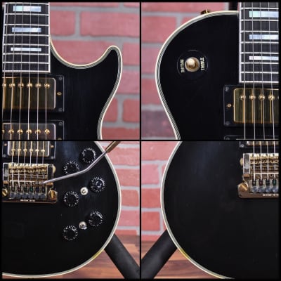 Gibson Les Paul Custom Black Beauty 3-Pickup with Tremolo One Off Special Order Ebony 1984 w/Gibson hardshell Case image 12