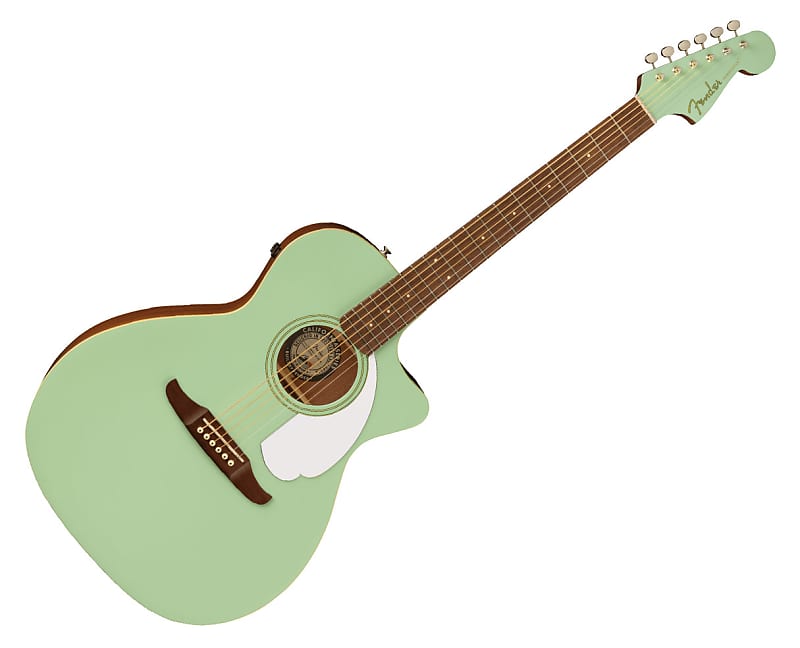 Fender Newporter Player A/E Guitar - Surf Green w/ Walnut FB | Reverb