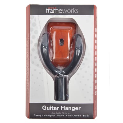 Gator Frameworks Wall Mount Guitar Hanger Cherry image 2