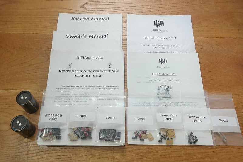 Sansui AU-7700 restoration kit filter capacitor repair rebuild fix  			