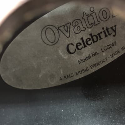 Ovation Celebrity Mid-Depth Left-Handed Acoustic-Electric Black image 10