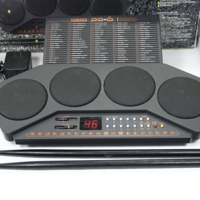 Portable Yamaha DD-6 Electronic Digital Percussion 4 Pad Drum Kit Machine With Box & power supply image 3