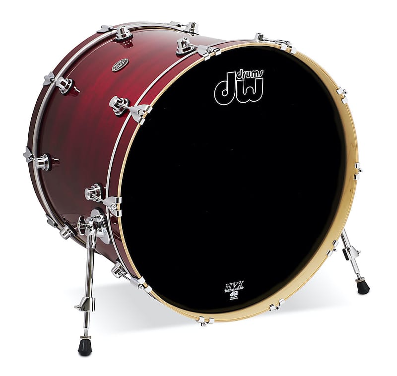 DW Performance Bass Drum 24x18 Cherry Stain image 1
