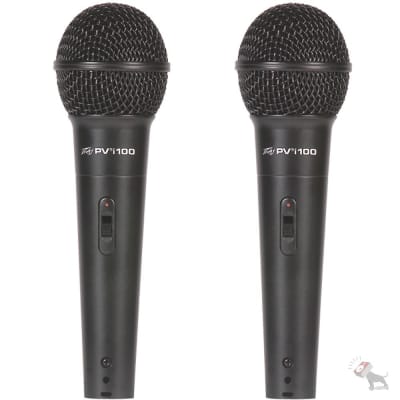 Peavey Twin Pack PV i100 Handheld Neodymium Dynamic Cardioid Microphones image 1