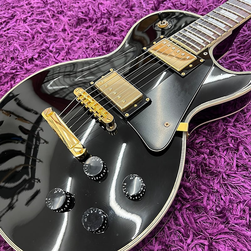 PhotoGenic LP-300 Les Paul Custom Style Electric Guitar Black