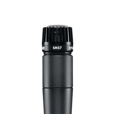 Shure SM57 Cardioid Dynamic Instrument Microphone - Black/Black image 1