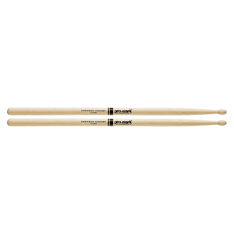 Pro-Mark TX2SW Hickory 2S Wood Tip Drum Sticks image 1