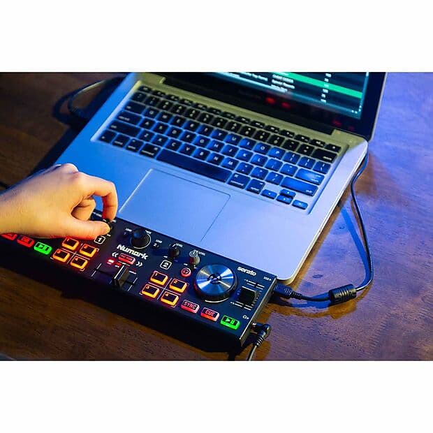  Numark DJ2GO2 Touch – Compact 2 Deck USB DJ Controller