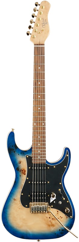 Michael Kelly Custom Collection '60s Burl Electric Guitar - 347987 - 809164022794 Blue Burl image 1