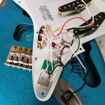 American Fender Stratocaster Performer Custom Relic Nitro Blue Sparkle image 13
