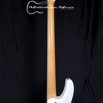 Schecter C-4 Deluxe Bass Guitar - 4-String Active Bass - Satin White Finish image 7