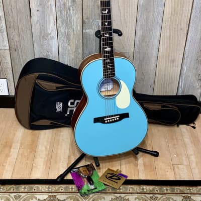 Paul Reed Smith P-20E  Powder Blue Limited Edition Parlor Acoustic/Electric with Gig Bag & Extras ! image 18