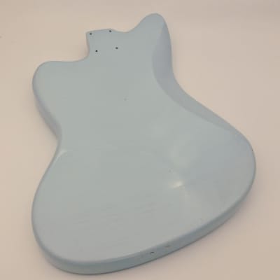 3lbs 12oz BloomDoom Nitro Lacquer Aged Relic Faded Sonic Blue Jazz-style Vintage Custom Guitar Body image 9