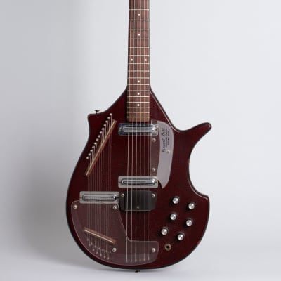 Coral Vincent Bell Sitar Semi-Hollow Body Electric Guitar, made by Danelectro (1968), ser. #828028, black tolex hard shell case. image 1