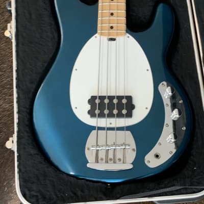 OLP Stingray Blue Electric Bass w Hard Case | Reverb