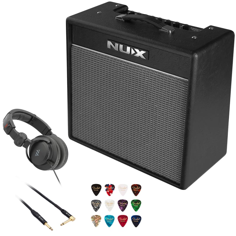 NuX Mighty Bass 50BT Digital Bass Amplifier with Bluetooth Bundle