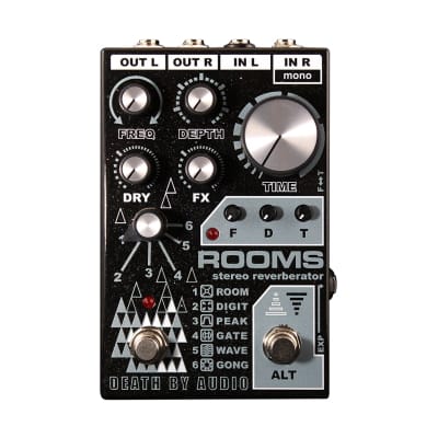 Death By Audio DBA Rooms Stereo Reverb Effects Pedal image 1