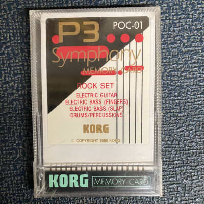 Korg P3 Symphony Memory Card  POC-01 Rock Set