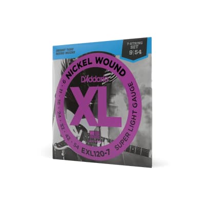 D'Addario 2 Sets NYXL 1059 Regular Light 7-String Electric | Reverb