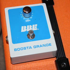 BBE Boosta Grande +20dB Clean Boost With Adjustable Gain Rare Vintage Blue  and White Color Scheme | Reverb