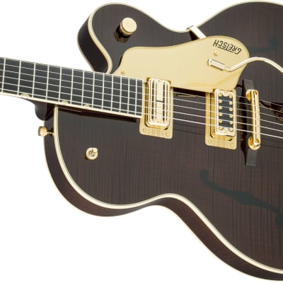 GRETSCH - G6122T-59 Vintage Select Edition 59 Chet Atkins Country Gentleman Hollow Body with Bigsby  TV Jones  Tiger Flame Maple  Walnut Stain Lacquer - 2401234892 image 7