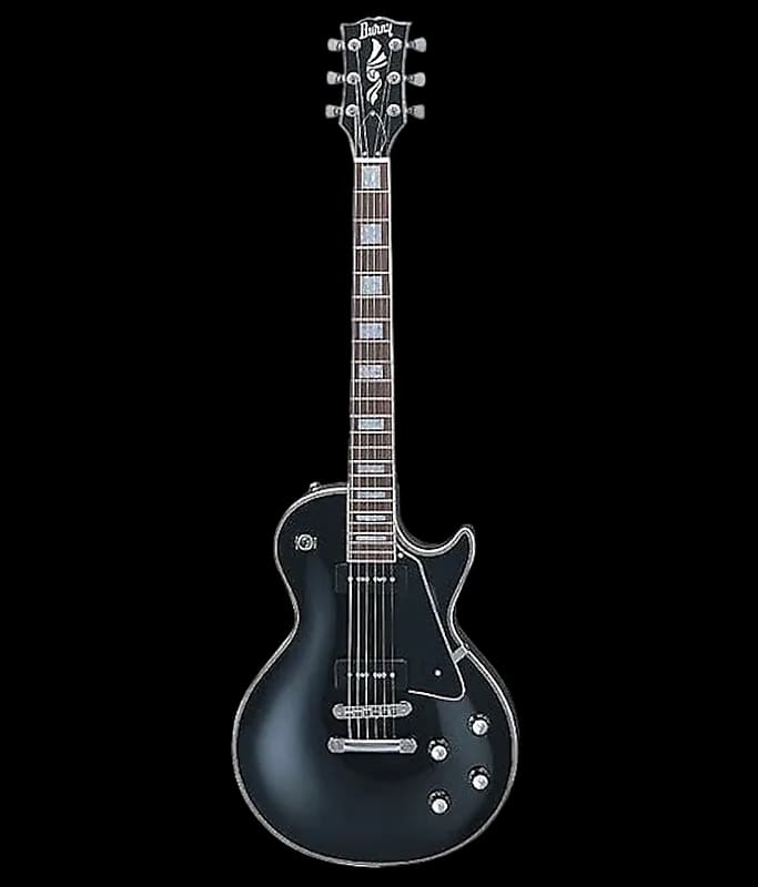Burny RLC-60P Black Electric Guitar image 1