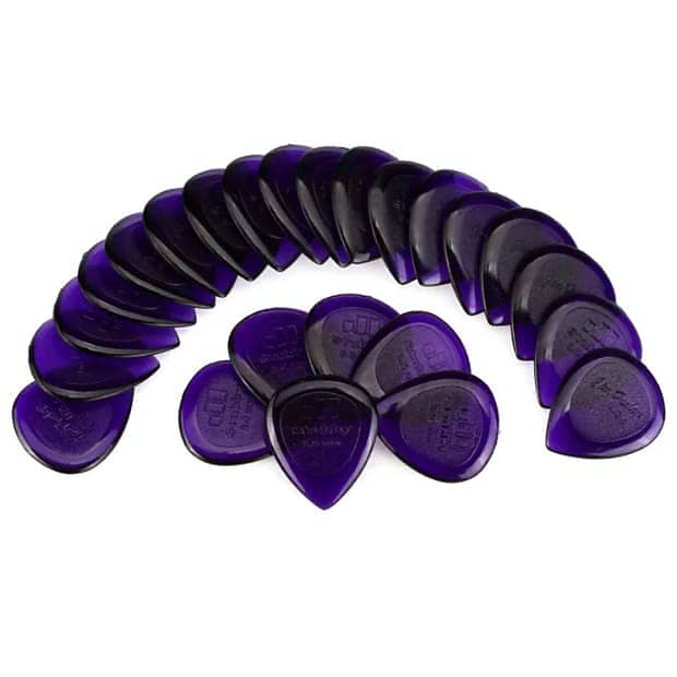 Dunlop Stubby Jazz Picks, Dark Purple, 3.0mm Gauge, 24-Pack image 1