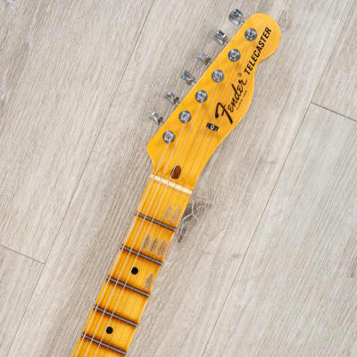 Fender 1969 Telecaster Thinline Guitar, Journeyman Relic, Maple, Aged Sonic Blue image 8