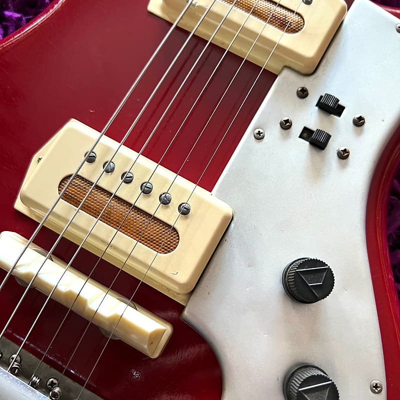 グヤトーン LG-85T 1960s ORIGINAL FOIL PUPS 1960's Guyatone Japan LG-85T Electric Guitar (Dakota Red
