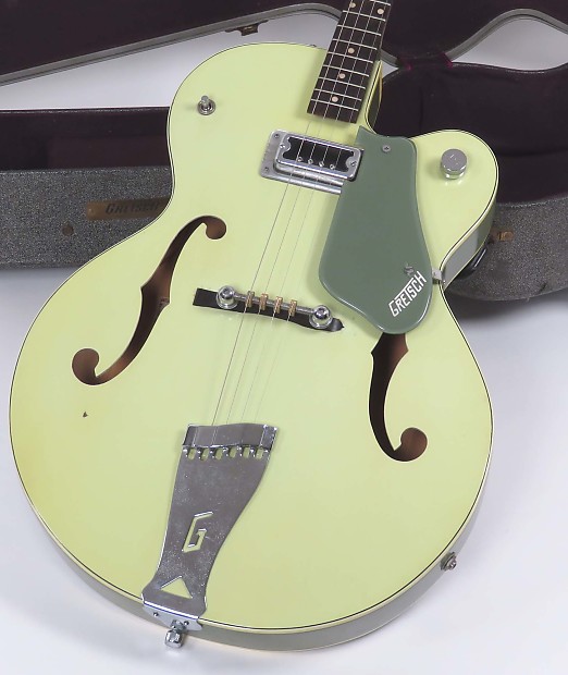1962 Gretsch 6125 Tenor Guitar Two Tone Smoke Green image 1