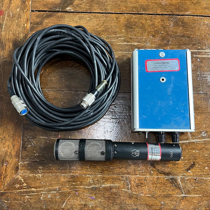 (VINTAGE) AKG C422 Stereo Microphone with power supply Reverb
