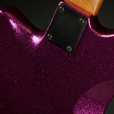 Suhr Eddie's Guitars Exclusive Roasted Classic JM Mastery - Magenta Sparkle image 12