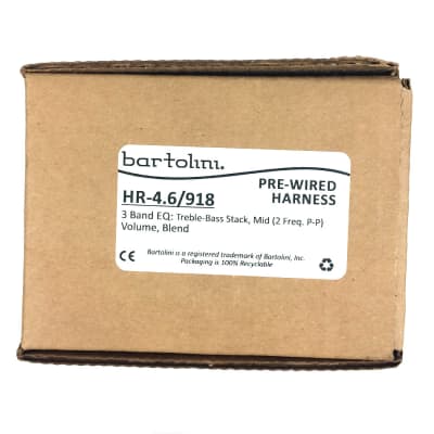 BARTOLINI HR4.6/918 Complete Preamp Harness w/ 918 Preamp image 5