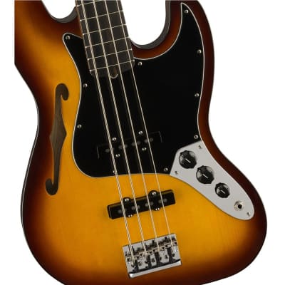 Fender Limited Edition Suona Jazz Bass Thinline, Ebony Fingerboard, Violin Burst image 3