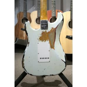 Fender Custom Shop LTD 60s Bound Neck Heavy Relic Strat Olympic White Over 3TSB image 7