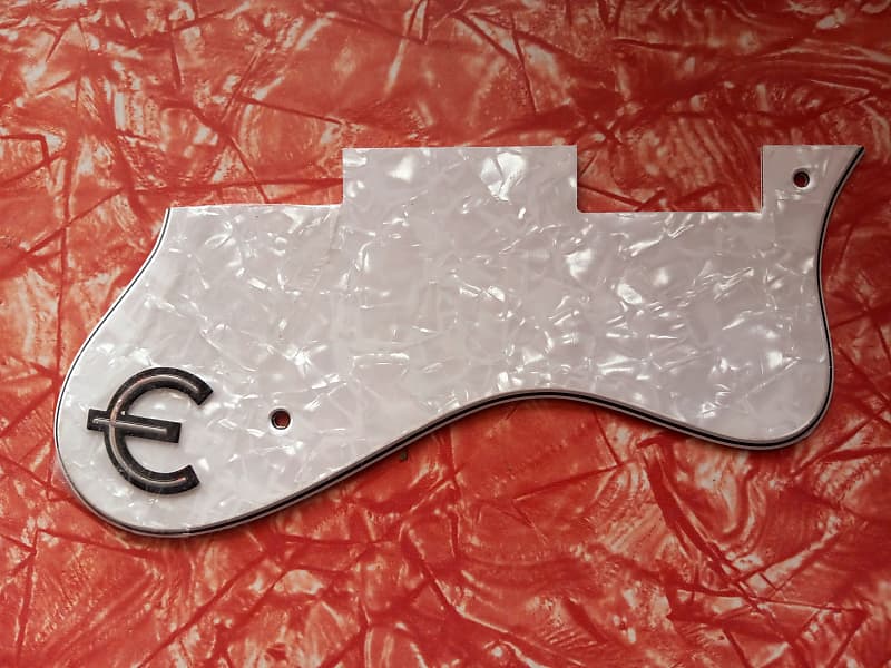White Pearloid Pickguard for Epiphone Casino Coupe Reverb