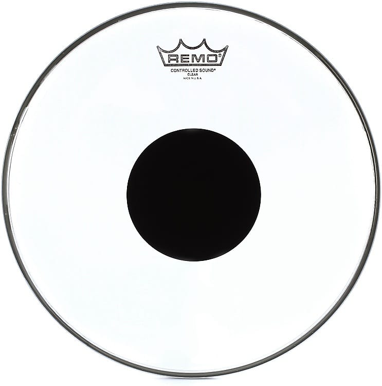 Remo Controlled Sound Clear Drumhead - 13 inch - with Black Dot image 1