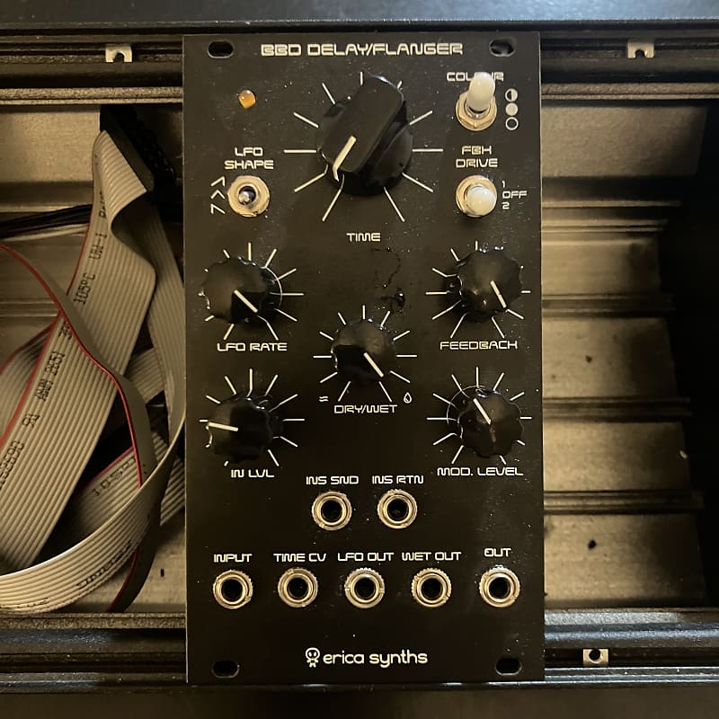 Erica Synths bbd delay/flanger 2010s - black image 1