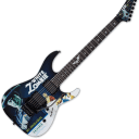 ESP LTD Kirk Hammett White Zombie KH-WZ Signature Electric Guitar Black