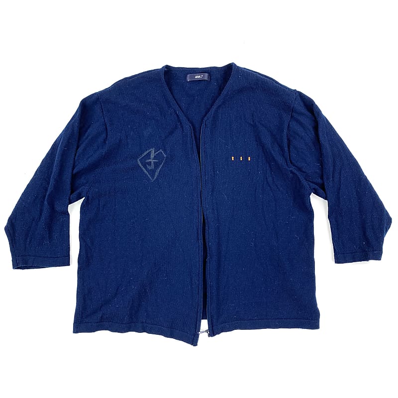 Navy Blue Cardigan Owned by Frank Iero | Reverb