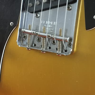 LEFTY! Vintage 1976 Fender Telecaster Custom Roasted Ash Firemist Gold Nitro Relic USA 7.2 lb! image 7