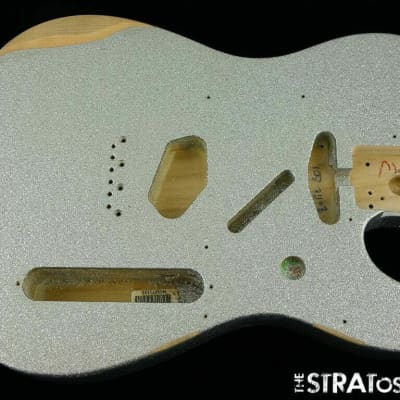 Fender Brad Paisley Road Worn Tele BODY Telecaster Guitar Parts Silver Sparkle image 1