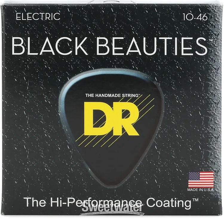 DR BKE-10 Black Beauties Electric Guitar - Medium (10-46) image 1
