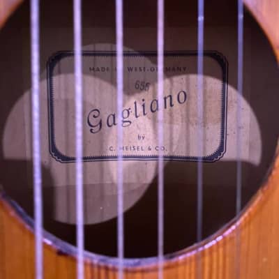 1950s Vintage Gagliano Acoustic Guitar Made in West Germany image 2