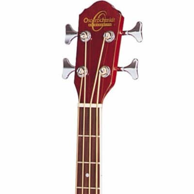 Oscar Schmidt OB100NLH Left-Handed 4-String Acoustic Electric Bass Guitar with Bag, Natural image 4