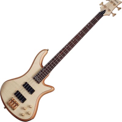 Schecter Stiletto Custom-4 Electric Bass (4 String, Natural