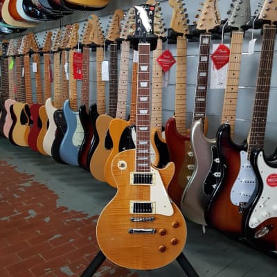 Tokai Uals62 F Love Rock Les Paul Lp Style Flame Lemon Drop