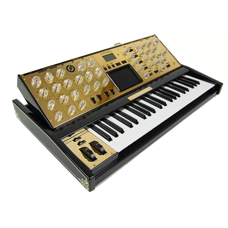 Moog Minimoog Voyager 10th Anniversary Gold Edition 44-Key Monophonic Synthesizer image 1